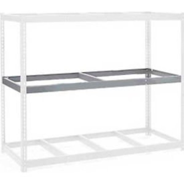 Global Equipment Additional Level For Wide Span Rack 72"W x 30"D No Deck 900 Lb Capacity, Gry 716269